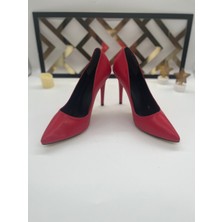 Eylül’s Shoes Kadın Kırmızı Stiletto Ayakkabı