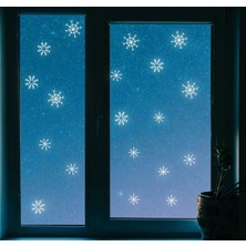 Yeni Yıl Merry Christmas Cam Duvar Sticker Setleri - Yılbaşı Seti