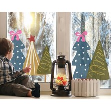 Merry Christmas Şirin Figürler Yılbaşı Sticker Setleri - Yılbaşı Seti