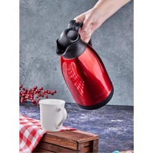 Rapt Kitchen House 2 Litre Çelik Termos Inox Kırmızı