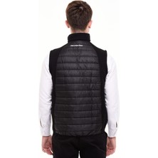 Uniprom Şişme Yelek Mercedes Logolu Ray Desen Siyah Erkek