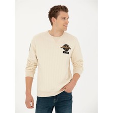 U.S. Polo Assn.  Bisiklet Yaka Taş Erkek Sweatshırt Kures