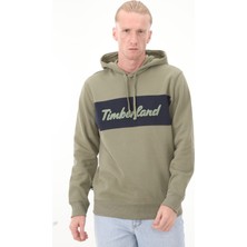 Timberland TB0A6FKM5901 Timberland Ls Cursive Hoodie Sweatshirt Regular Erkek Sweatshirt Haki