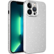 Udilla Apple iPhone 13 Pro Kılıf Kamera Korumalı Simli Lüks Zore Koton Kapak