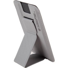 Skinarma Magsafe Şarj Özellikli Skinarma Kado Kavrama Standlı Kartlık Gri