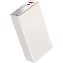 Wiwu WI-P006 Rock LED Ekranlı Taşınabilir Powerbank Pd 20W 20000MAH Beyaz