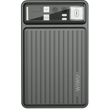 Wiwu WI-P004 Trunk Serisi Type-C Lightning Çıkışlı Taşınabilir Powerbank Pd 22.5W 10000MAH Gri