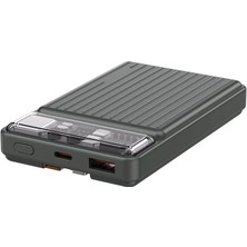 Wiwu WI-P004 Trunk Serisi Type-C Lightning Çıkışlı Taşınabilir Powerbank Pd 22.5W 10000MAH Gri