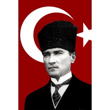 Ayyıldız Bayrakçılık 100 x 150 Atatürk Posteri