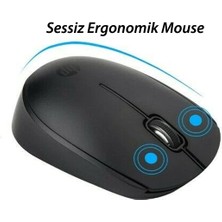 Hp CS10 Kablosuz Wireless Sessiz Klavye Mouse Set Türkçe Q