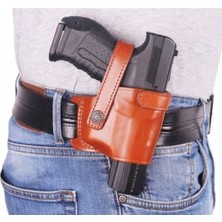 Polis Sepeti Universal Deri Spor Tabanca Kılıfı Taba