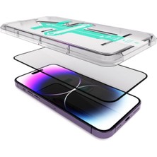 Pirok Store iPhone 15 Plus Uyumlu Magic Glass Box Kolay Uygulama Aparatlı 9H Hd Temperli Cam Ekran Koruyucu Ve Kiti