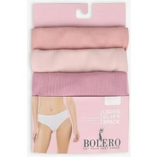 Bolero Pembe Kadın  Slip Külot  3'lü