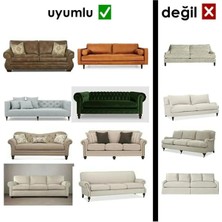 Uytm 3+1+1 Bürümcük Eteksiz, Lastikli, Esnek, Yıkanabilir Koltuk, Kanepe, Çekyat Takımı Örtüsü/kılıfı