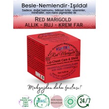 Kuatra Red Marigold  Nemlendirici - Antioksidan Işıltı Veren Balm (Doğal Içerikli Ruj- Allık)