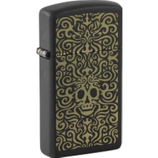 Zippo Slim Skull Filigree Dizayn Çakmak