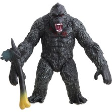 Elifeshop Godzilla Vs. Kong Giant Godzilla & King Kong 2li Aksiyon Karakter Figür Oyuncak Seti Ejderha & Goril