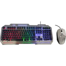 Polygold K-18 PG-8018 Işıklı Oyuncu Klavye Mouse Set X-Drifter