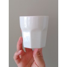Terraco El Yapımı Seramik Beyaz Double Espresso Fincanı