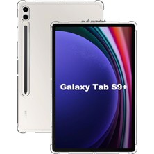 MTK Moveteck Samsung Galaxy Tab S9+ Plus 12.4 2023 Tablet Kılıfı Şok Emici Esnek Tpu Koruyucu Şeffaf Ince Kapak