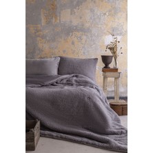 Apricitas Home Basic Softly Gri Tek Kişilik Yorgan Seti