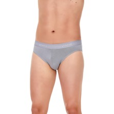 Yıldız Çamaşır Erkek Modal Kemerli Slip Gri 3 Adet