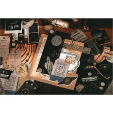 200 Parça Retro Temalı Scrapbook, Scrapbooking Journal Vintage Set
