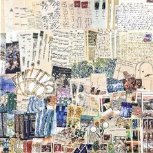 200 Parça Retro Temalı Scrapbook, Scrapbooking Journal Vintage Set