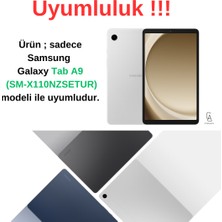 Coolacs Samsung Galaxy Tab A9 8,7 Inç SM-X110 Uyumlu Tam Koruma Nano Esnek Tablet Kırılmaz Ekran Koruyucu