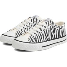 Benetton BN-30179 Kadın Sneaker Siyah-Beyaz