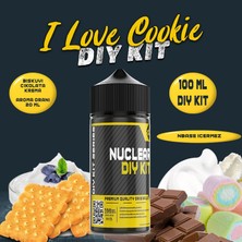 Nuclear Kimya I Love Cookie 30 60 100 ml Dıy Kit Bisküvi Çikolata Aroması ( 6 ml Aroma Içerir )