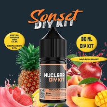 Nuclear Kimya Sonset Dıy Kit Mango Ananas Şeftali Gıda Aroması ( 6 ml Aroma Içerir ) 30 ml