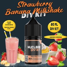 Nuclear Kimya Milkshake Dıy Kit Çilek Muz Milkshake Aroması ( 6 ml Aroma Içerir ) 30 ml
