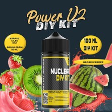 Nuclear Kimya Power V2 Dıy Kit Karpuz Çilek Kivi Gıda Aroması ( 6 ml Aroma Içerir ) 100 ml