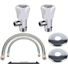 Kca Armatür Kca Klozet Flex Bağlantı Hortumu Taharat Musluğu Set