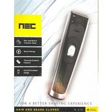 NEC Goldmaster N-510 Şarjlı Saç Sakal Şekillendirme Makinesi