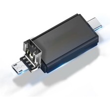 Velliw Micro Sd Kart Okuyucu Type C To USB 3.0 Çevirici Otg Hafıza Kartı Okuyucu Adaptör Micro Sd Card