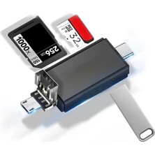 Velliw Micro Sd Kart Okuyucu Type C To USB 3.0 Çevirici Otg Hafıza Kartı Okuyucu Adaptör Micro Sd Card