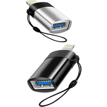 Lightning To Usb Dönüştürücü OTG Flash Bellek Şarj Veri Aktarım Adaptörü İphone 8 X 11 12 13 Uyumlu