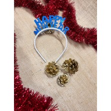 Kidspartim Happy New Year Simli Eva Taç Mavi