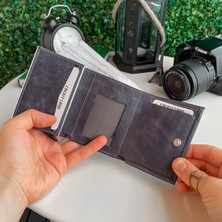 Modica Pescol - Hakiki Deri RFID Korumalı Hırsızlık Engelleyici Otomatik Mekanizmalı Akıllı Kartlık Cüzdan