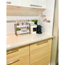 Ceneko Metal Tezgah Üstü Baharatlık Düzenleyici Organizer Banyo Mutfak Rafı Kitaplık Masa