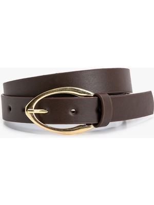 Koton Kemer Deri Görünümlü Oval Toka Detaylı