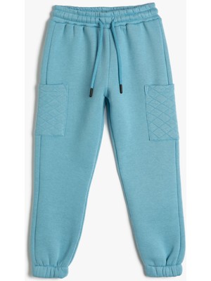 Koton Jogger Eşofman Altı Beli Bağlamalı Cep Detaylı Şardonlu