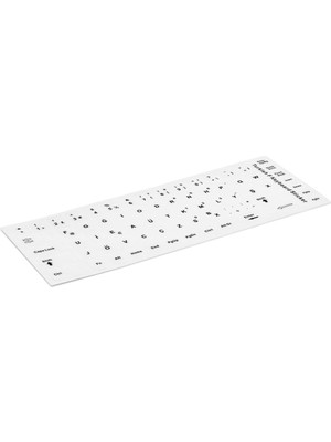 Hadron Notebook Klavye Büyük Boy Sticker Türkçe F Hadron HDX8254 Beyaz