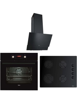 Teka Siyah Ankastre Set ( Hak 629 Bk Buhar Destekli - Gbe 64002 Bk - Atv 60 Bk )