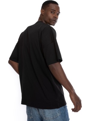 Roperobe Pamuk Siyah Unisex Oversize Kısa Kollu T-Shirt | Coding The Future