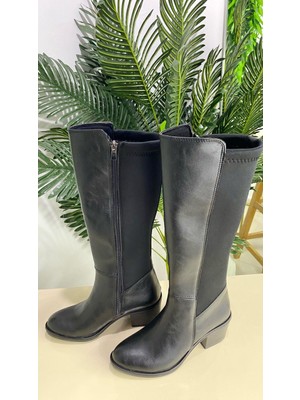 Punto 292025 Arkası Strech Topuklu Çizme