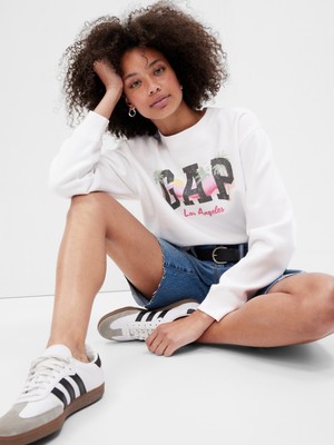 Gap Relaxed Gap Logo Grafikli Sweatshirt