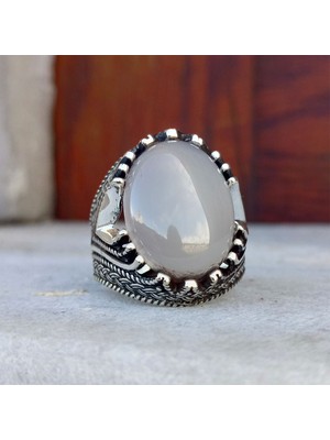 FK Gümüş Yemen Akik Taşlı Erkek Yüzük